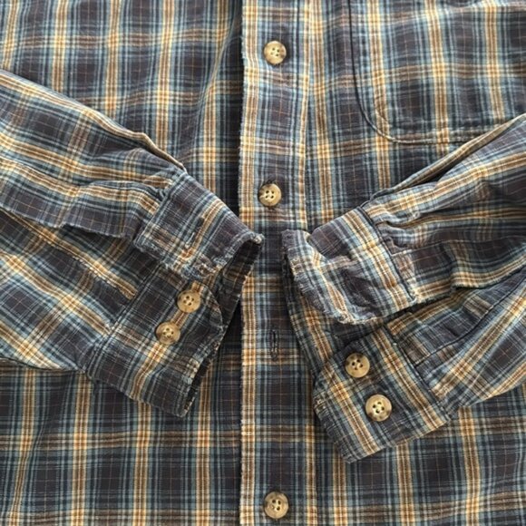 Carhartt Extra Large Tall Multi Color Plaid Button Front Shirt - Picture 8 of 10